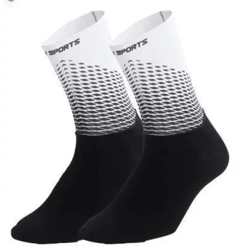 Stylish Fabric Cycling Socks Compression Anti Slip  Breathable Sport Socks For Men And Women  Functional Sports Athletics Breathable Socks