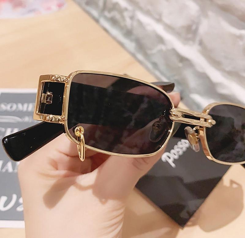 Stylish Fashionable Women Sunglasses Trending & Luxury  Square Popular Design Men Glasses New Vintage Metal Black Comfortable Lenses Outdoor Travel Driving Sunglasses