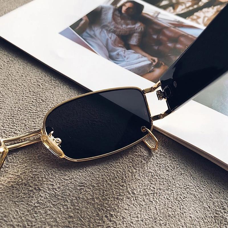 Stylish Fashionable Women Sunglasses Trending & Luxury  Square Popular Design Men Glasses New Vintage Metal Black Comfortable Lenses Outdoor Travel Driving Sunglasses