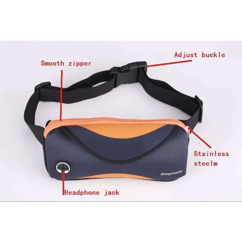 Stylish Neoprene Waterproof Fanny Bag Vintage Pillow Belt Travel And Sports Waist Bag For Men And Women Unisex Chest Bag