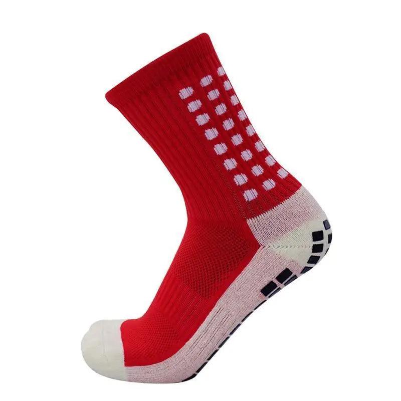 Stylish New Sports Anti Slip Soccer Socks Cotton Football Grip Socks For Men Breathable Sports Running Cycling Socks For Men