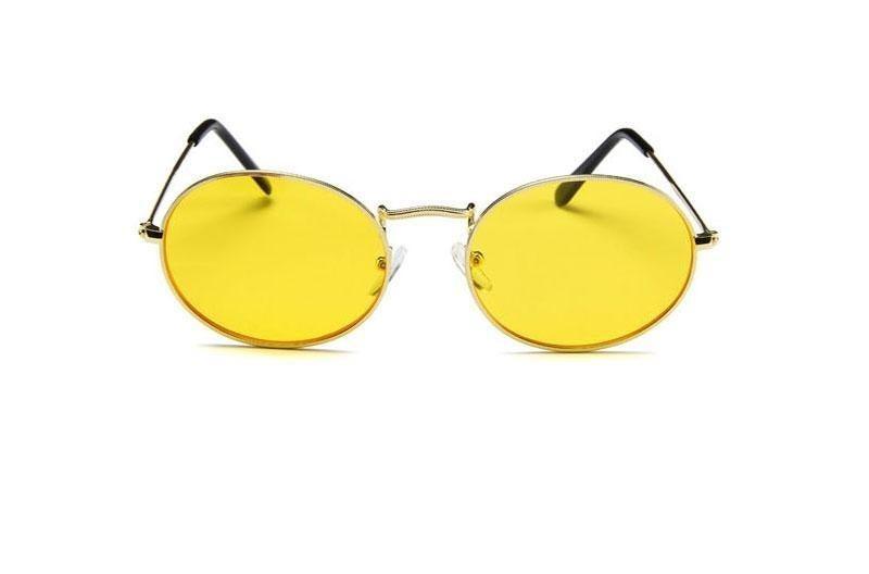 Stylish Round Sunglasses Vintage Design Oval Sunglasses For Women Luxury Circle Shaped Glasses For Women Anti-reflective Fashion Eyeglasses