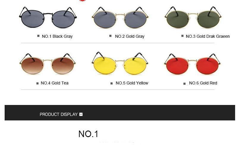 Stylish Round Sunglasses Vintage Design Oval Sunglasses For Women Luxury Circle Shaped Glasses For Women Anti-reflective Fashion Eyeglasses