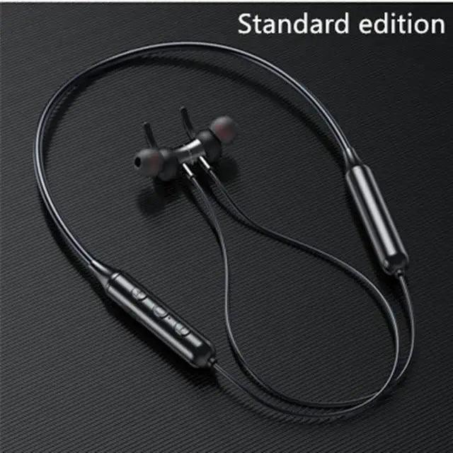 Stylish  Wireless Bluetooth Earphones Magnetic Sports Running Headset IPX5 Waterproof  Noise Cancelling Stereo Magnetic Earphones With Mic For Workout Running Gym