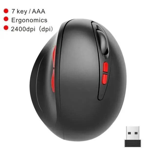 Stylish Wireless Gaming Mouse Vertical Ergonomic Rechargeable Gamer Mouse  Classic USB 7 Key Magic Mouse For PC Laptop Notebook Computer Desktop