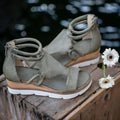 Stylish Women Zipper Sandals Fashion Summer Elegant Non Slip High Womens Sandals