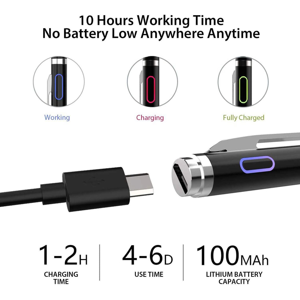 Stylus Pen for Touch Screens, Digital Pencil Active Pens Fine Point Stylist