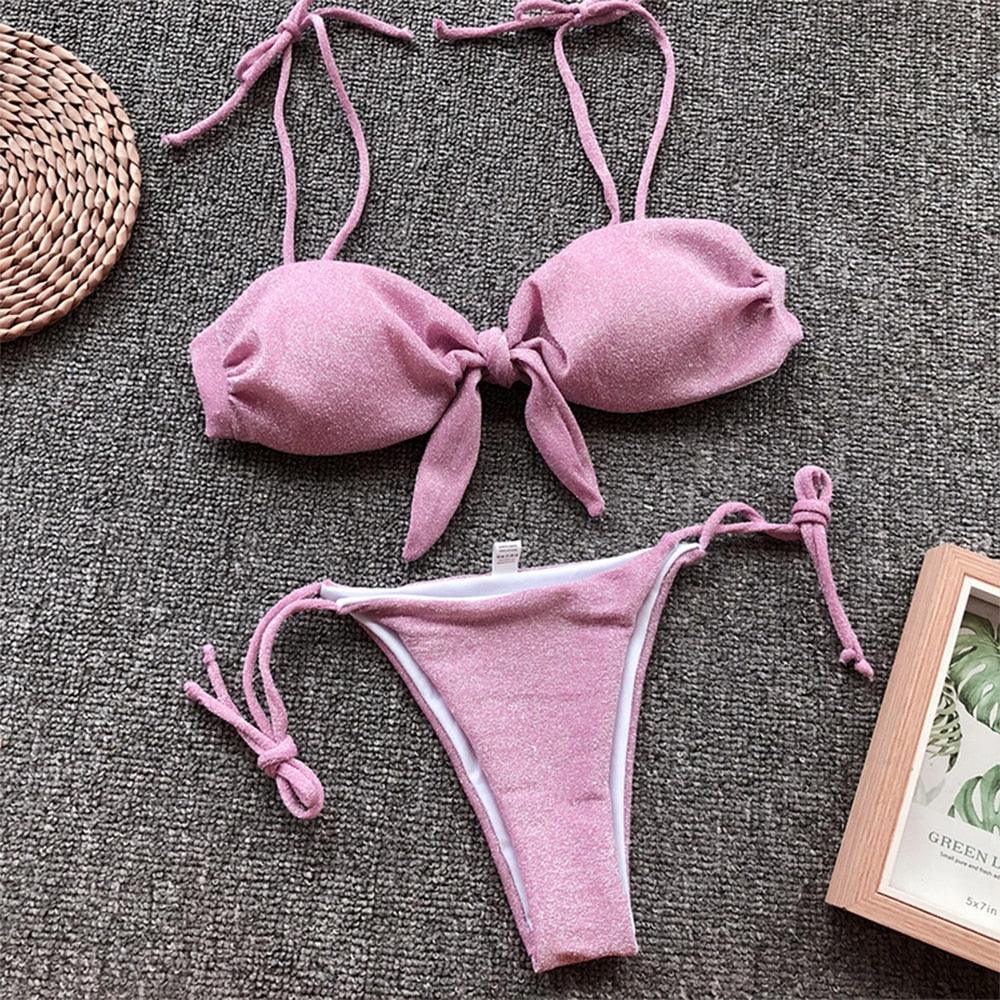 Summer Cute Vintage Women's Swimsuit Bikini Split Swimwear Women's Swimwear Women's 2-piece Beachwear Loose Bikini Fashion  Retro Bikini  Fashion Beachwear Summer Spa Beach Surf Sport