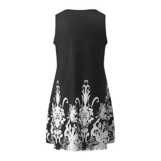 Summer Spring Floral Tunic Dress