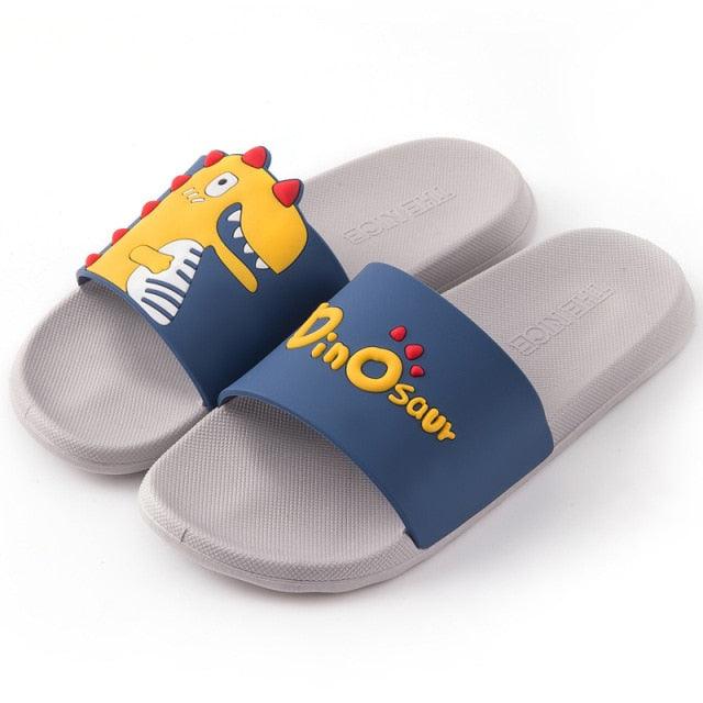 Summer Women Floor Flat Shoes Lovely Indoor Flip Flops Female Non-Slip Bathroom Home Slippers Women Cartoon Comfort Slip-On Sandal Shower Water Shoe