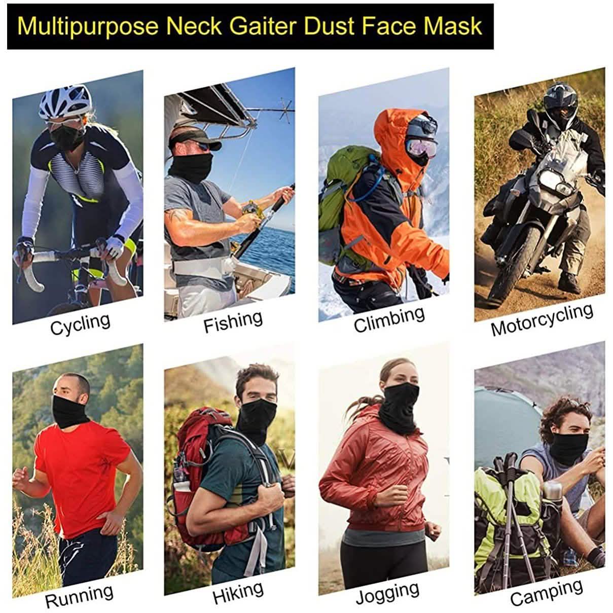 Sun Protection Cool Lightweight Neck Gaiter Mask Face Scarf