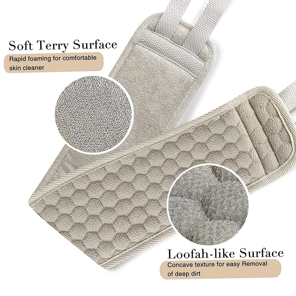 Suntee Exfoliating Back Scrubber and Exfoliating Sponge Pad