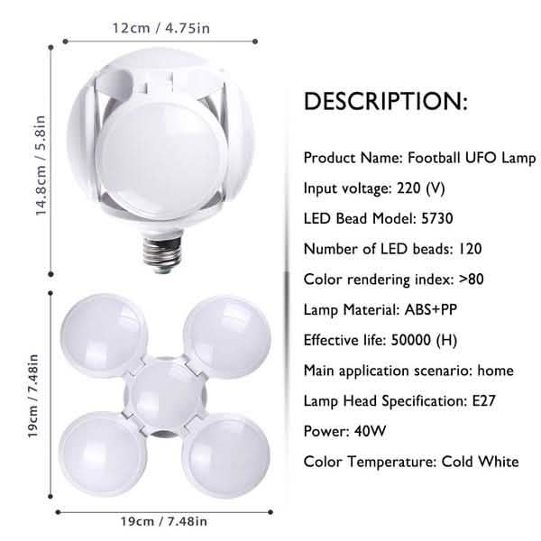 Super Bright Lighting 40W Football UFO Lamp