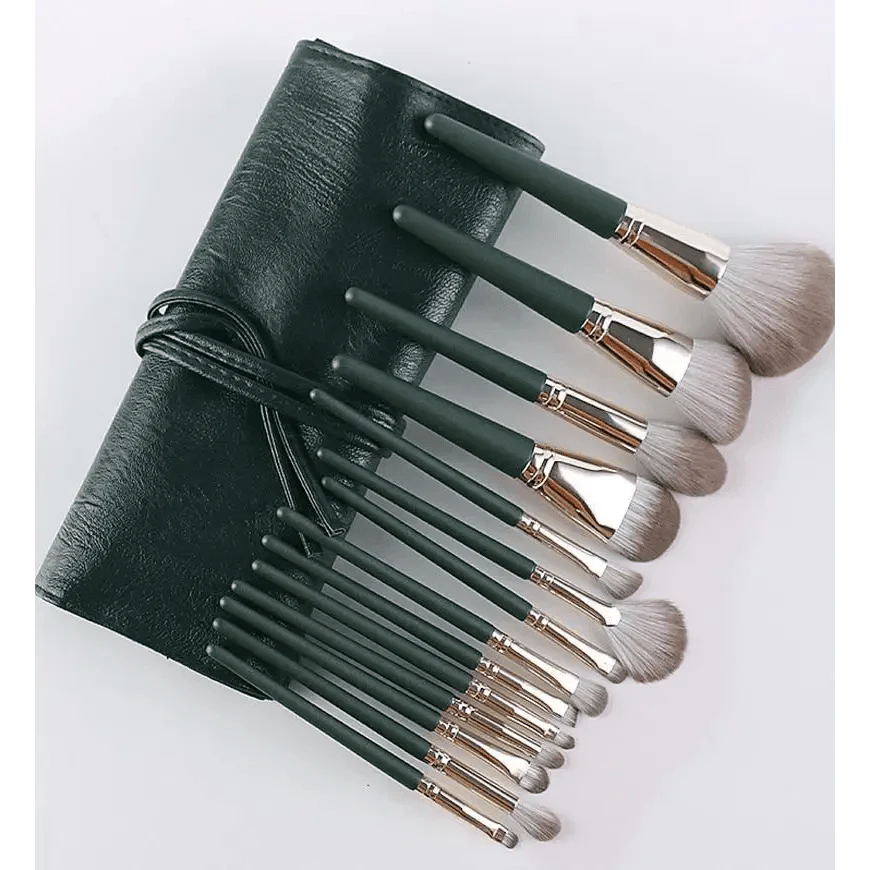 Super Quality 14Pcs Makeup Brushes Set Cosmetic Foundation Powder Blush Eye Shadow Lip Blend Wooden Make Up Brush Tool Kit