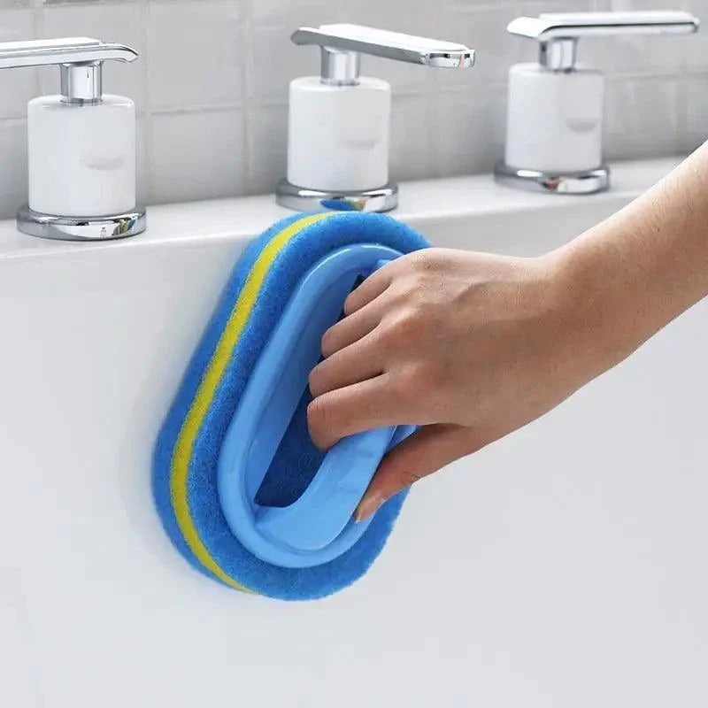 Super Quality Kitchen Cleaning Bathroom Toilet Kitchen Glass Wall Cleaning Bath Brush Handle Sponge Bath BottomBathtub Cleaning Tools