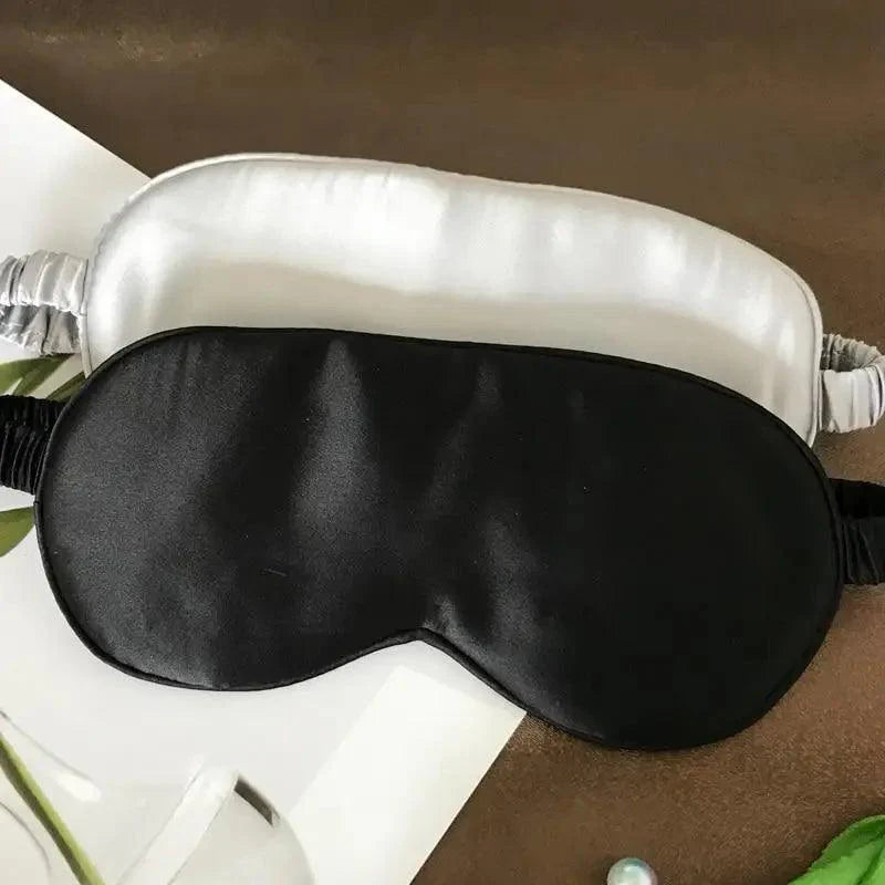 Super Smooth  Mulberry Silk Sleep Eye Mask & Blindfold With Elastic Strap Travel Eye Patch Soft Nap Eye Patch  Eye Cover Eyeshade for Night Sleeping Mask For Women
