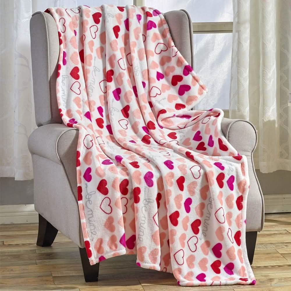 Super Soft Microplush Valentine Throw - Assorted Styles