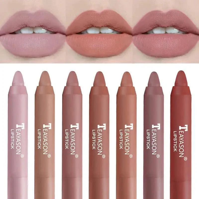 Super Stay 12 Colors Matte Lipsticks - Long Lasting Waterproof Non Stick Lip Pencil Cosmetics