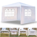 SUPERHOMUSE 3 x 3m Three Sides Waterproof Tent with Spiral Tubes White