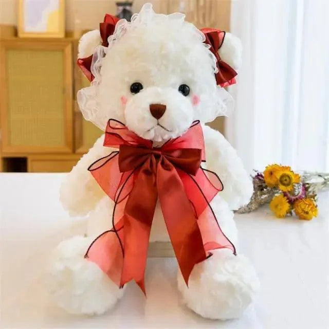 Superior Quality Cute Teddy Bear With Dress Plush Doll Stuffed Animals Kids Toys Room Decor, Christmas,VE Valentine Gifts
