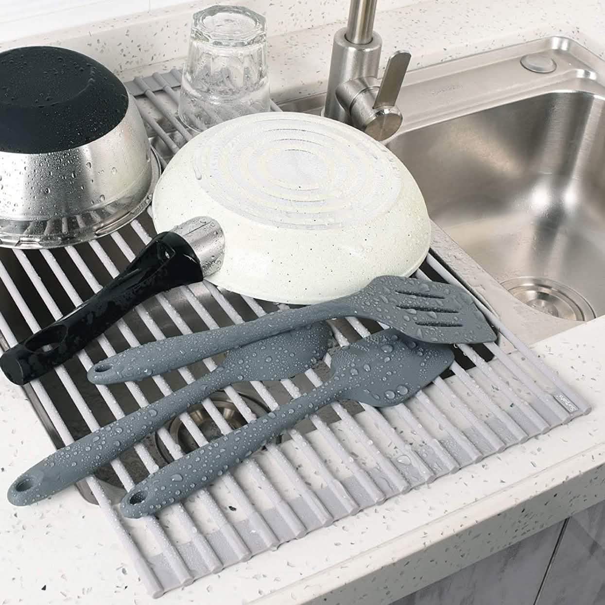 Surpahs over the Sink Multipurpose Roll-Up Dish Drying Rack