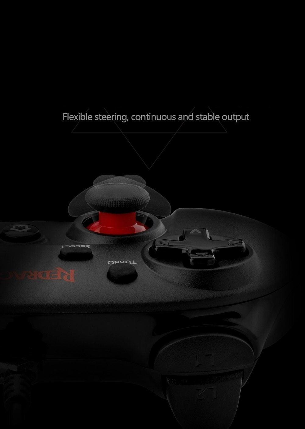 Sustainable Black Wired Dual Vibration Joystick Gamepad Controller Compatible With PC Monitor Laptop
