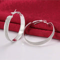 Swarovski Crystal Dust Large Hoop Earrings