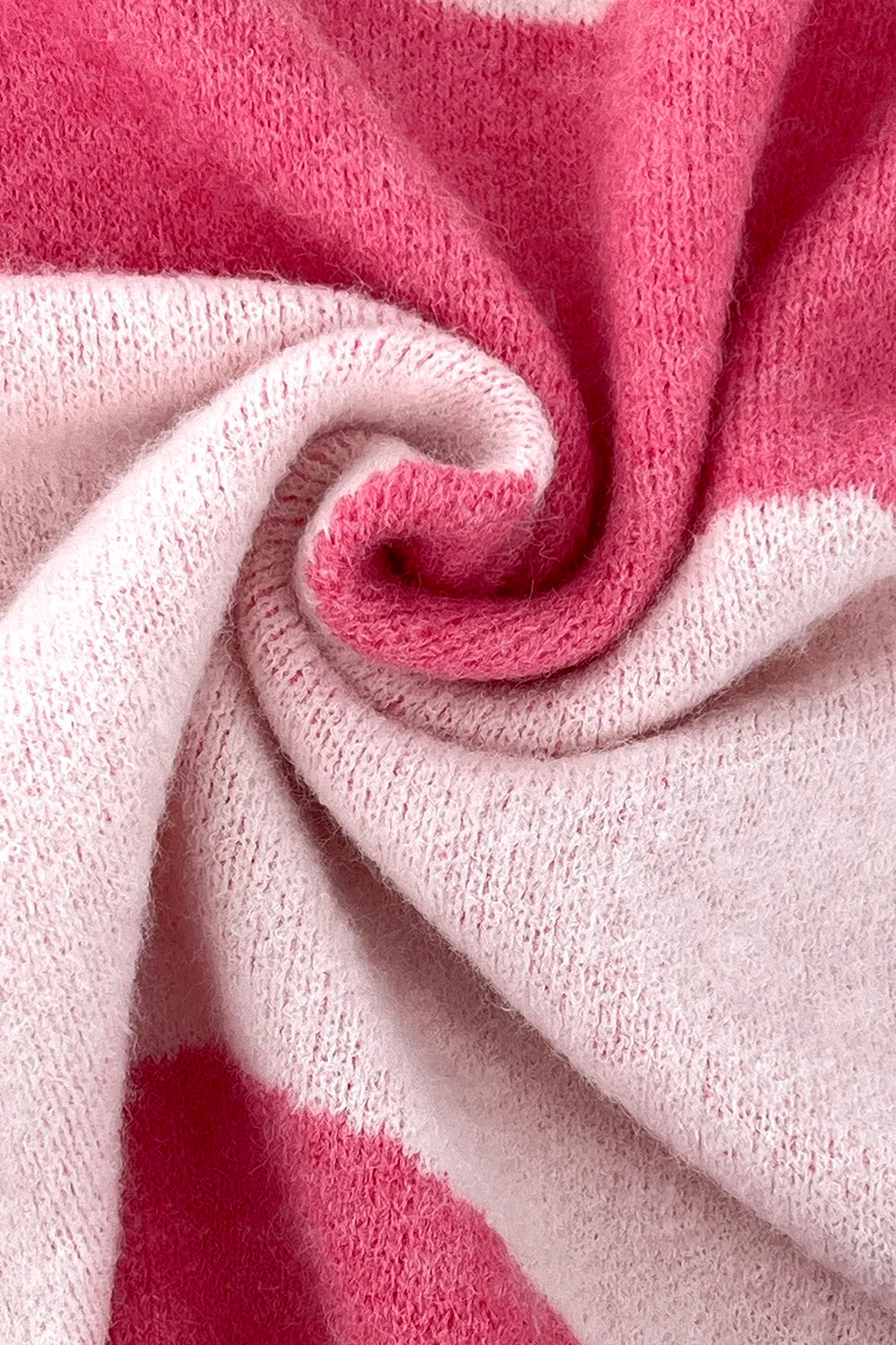 Sweet style color blocked versatile knitted sweater for women
