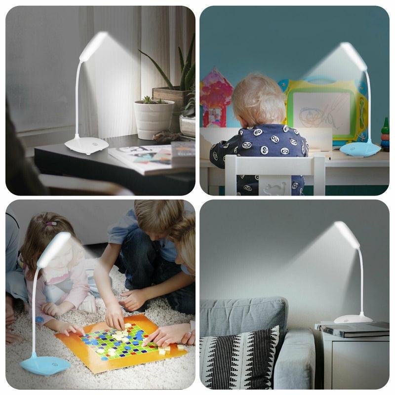 Table Lamp, Rechargeable Table Lamp, Study Room Lamp, Modern Table Lamp, Flexible for Students To Read, Study Room Table Lamp Decorative Table Lamp Cute Study Lamps for Bedroom Décor