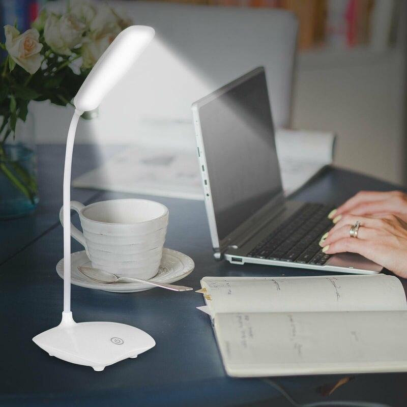 Table Lamp, Rechargeable Table Lamp, Study Room Lamp, Modern Table Lamp, Flexible for Students To Read, Study Room Table Lamp Decorative Table Lamp Cute Study Lamps for Bedroom Décor