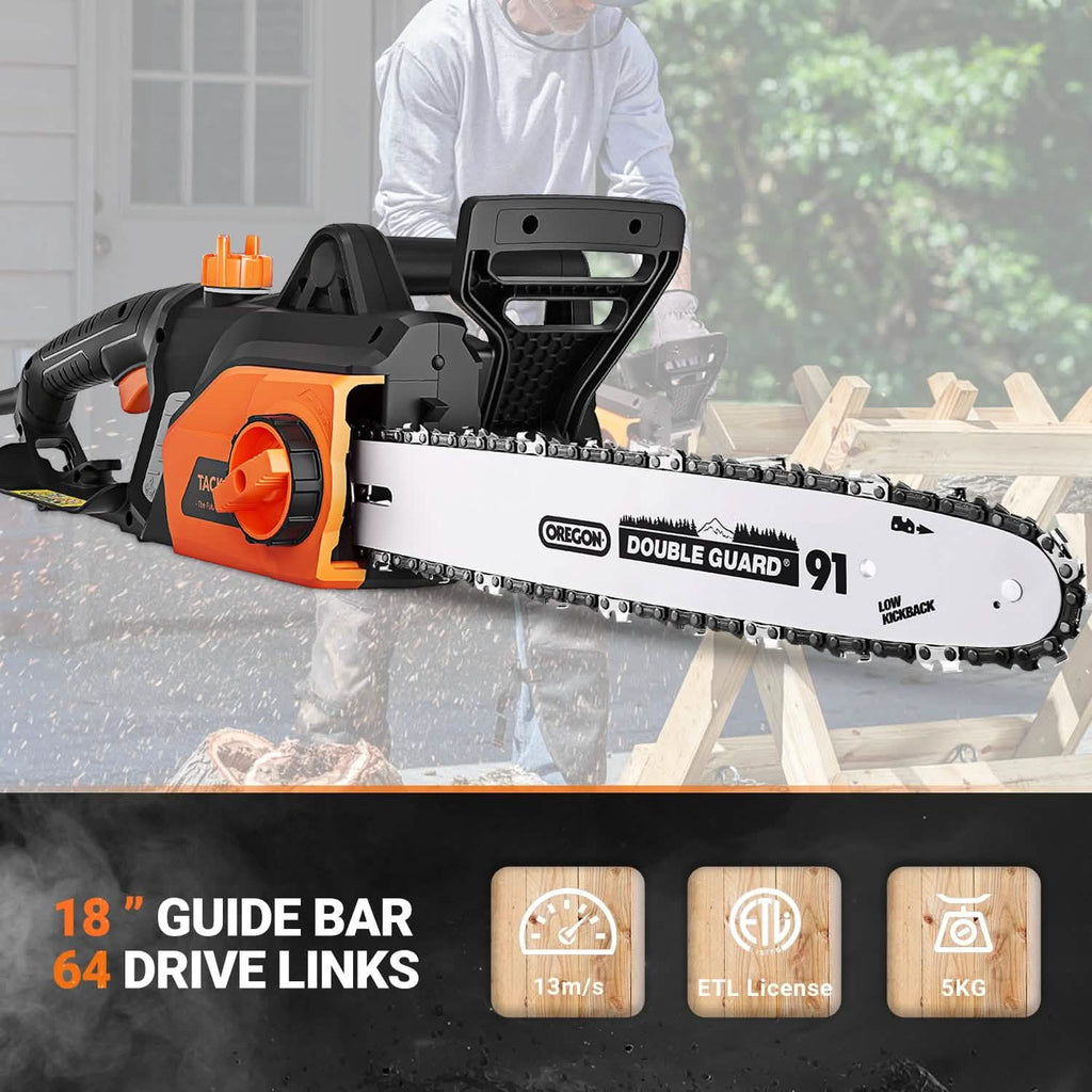 Tracklife 15 Amp Electric Corded Chainsaw