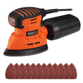 Tacklife Classic Mouse Detail Sander With 12 Pieces Sandpapers