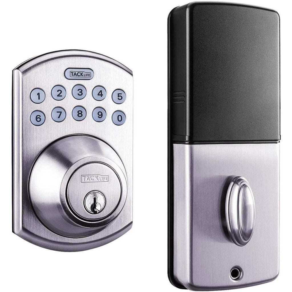 TACKLIFE Keypad Electronic Deadbolt Door Lock, Keyless Entry Door Lock With 1-Touch Motorized Auto-Locking