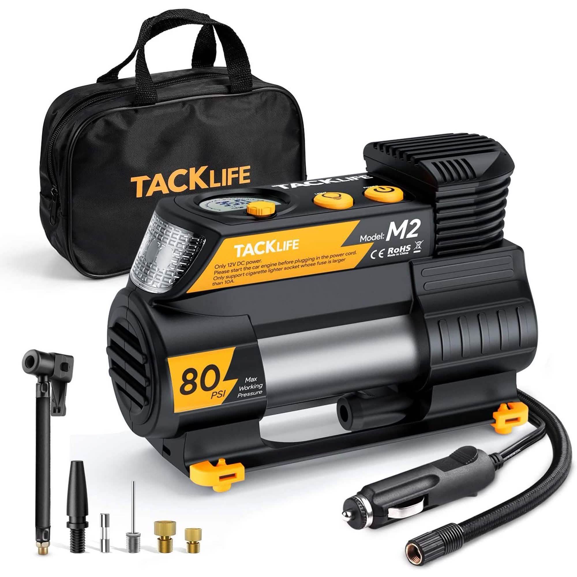 Tacklife Portable 12V DC Digital Auto Tire Inflator M2