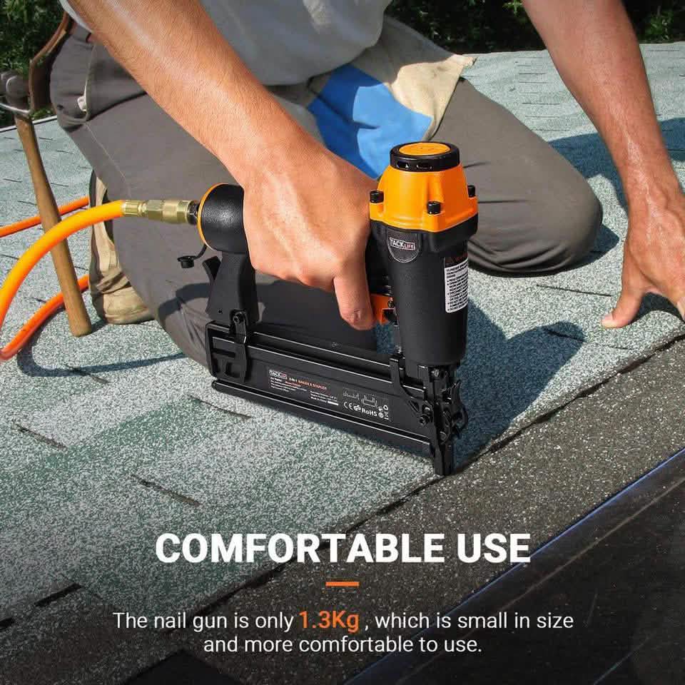 TACKLIFE TK5040-Brad Nailer, Pneumatic, 18GA 2-In-1 Nailer