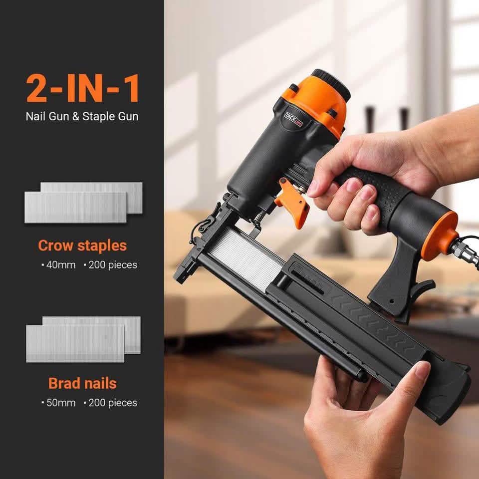 TACKLIFE TK5040-Brad Nailer, Pneumatic, 18GA 2-In-1 Nailer