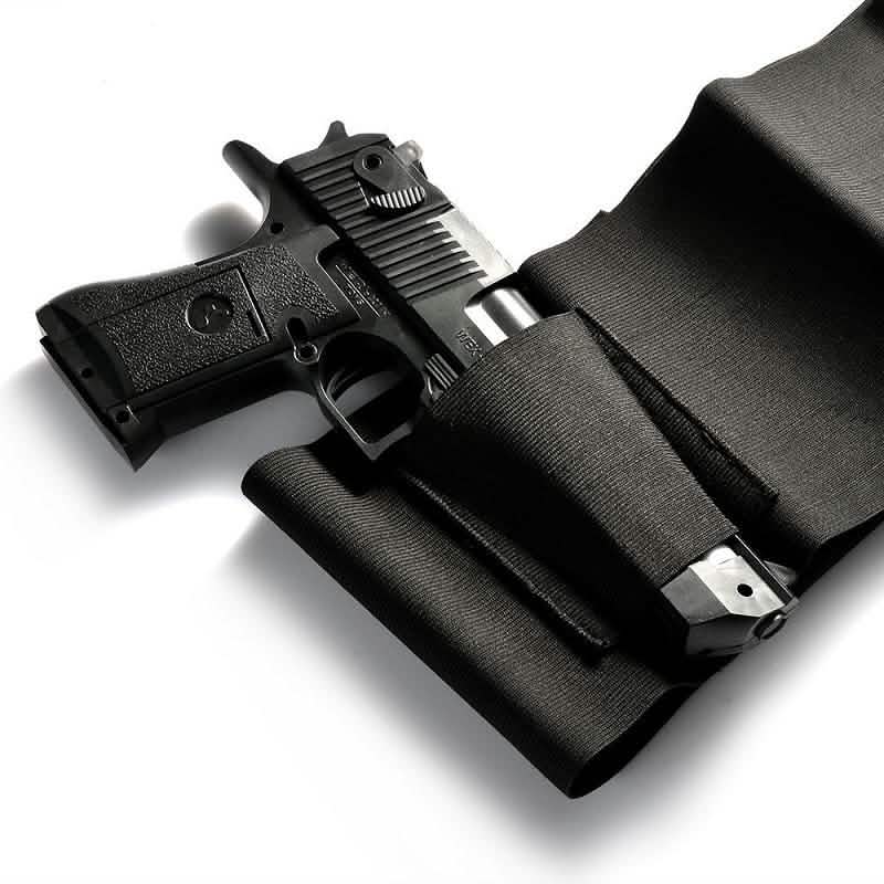 Tactical Elastic Belly Band Waist Pistol Gun Holster