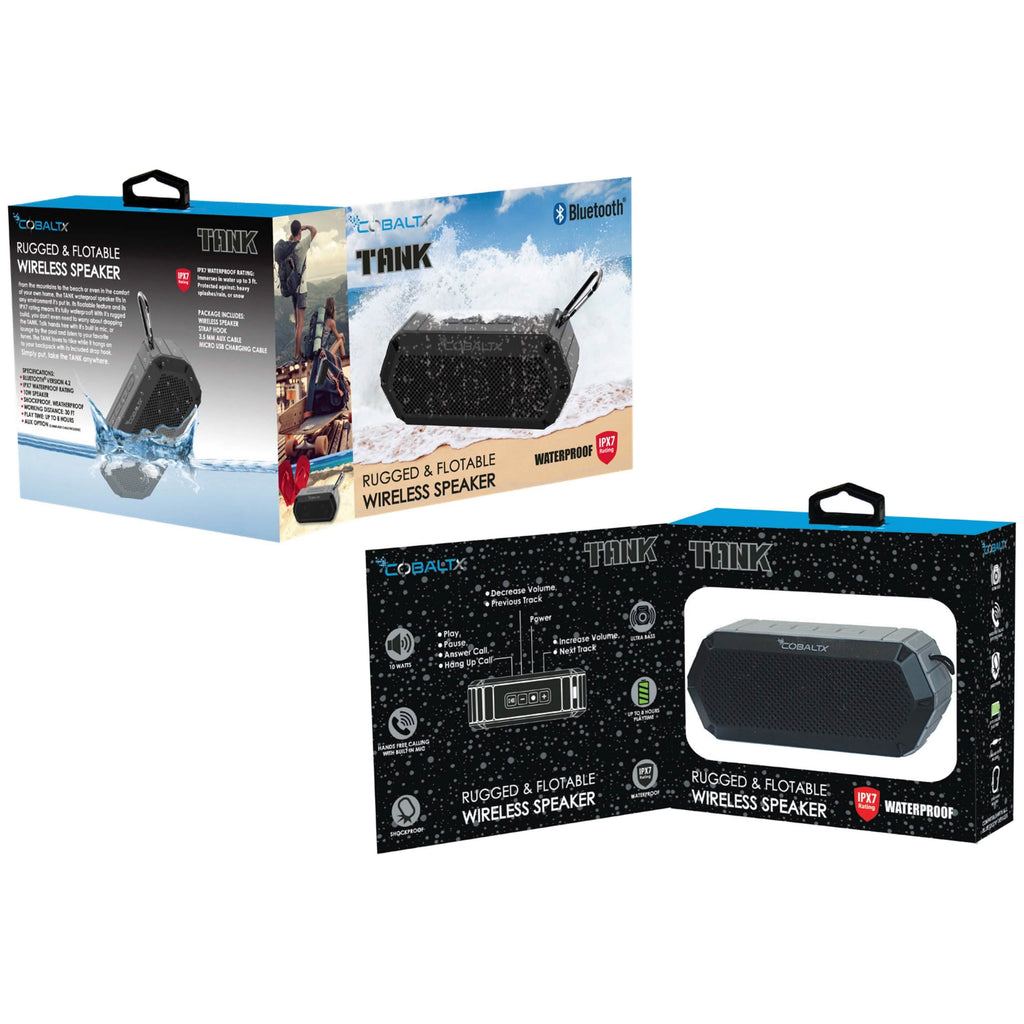 Tank Ipx7 Waterproof Rugged 10w Bluetooth Speaker - Assorted Styles