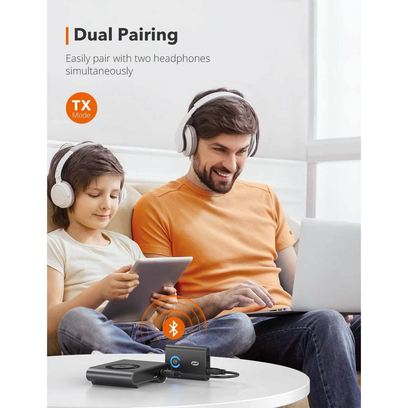 TaoTronics Bluetooth 5.0 Transmitter and Receiver