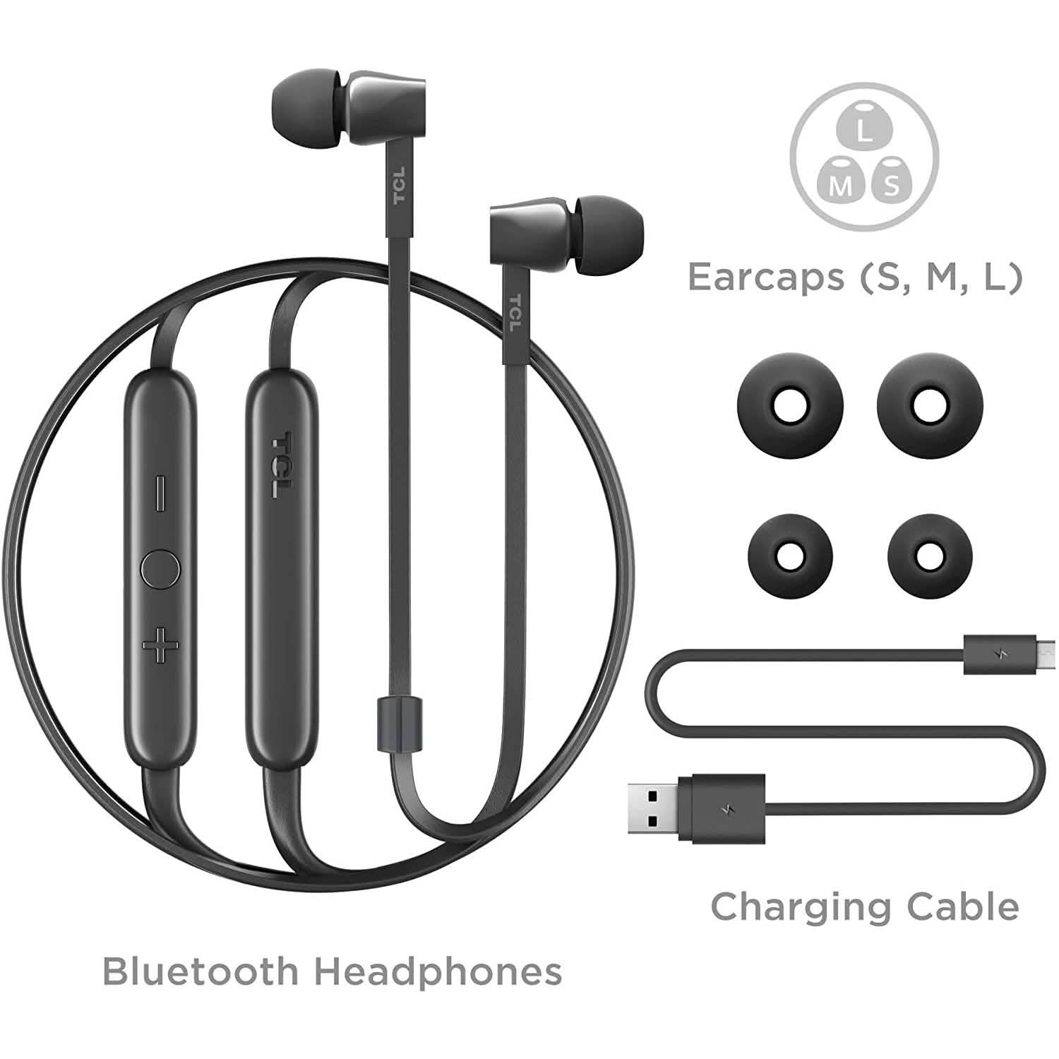 TCL MTRO100BT Wireless in-Ear Earbuds Noise Isolating Bluetooth Headphones (Refurbished)