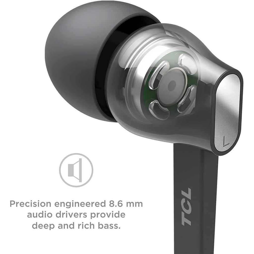 TCL MTRO100BT Wireless in-Ear Earbuds Noise Isolating Bluetooth Headphones (Refurbished)