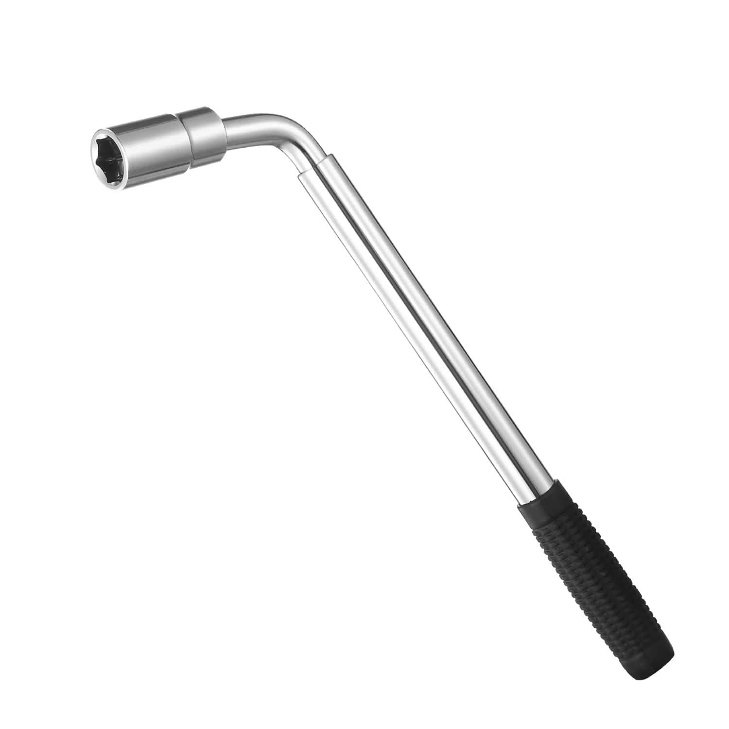 Telescoping Lug Wrench Extendable Tire Wheel Nut with CR-V Sockets