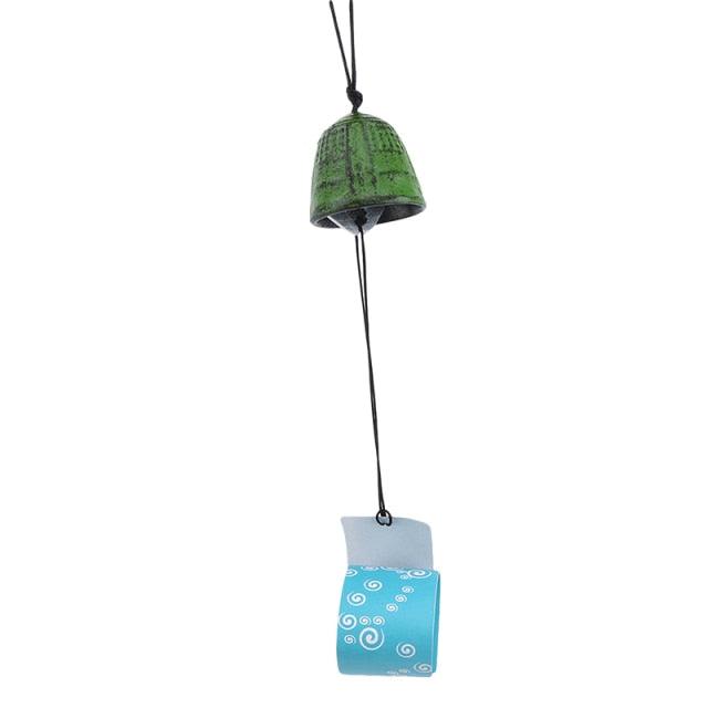 Temple Bell Pendant Lucky Wind Chimes Japanese Lucky Feng Shui Small Wind Chime Sound Clapper Home Garden Outdoor Decor Gift Cast Iron Outdoor For Good Luck Home Garden Patio Hanging Decoration Gift