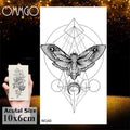 Temporary Tattoos Seahorse Dolphin Sticker Watercolor Custom Body Tattoo For Children Women