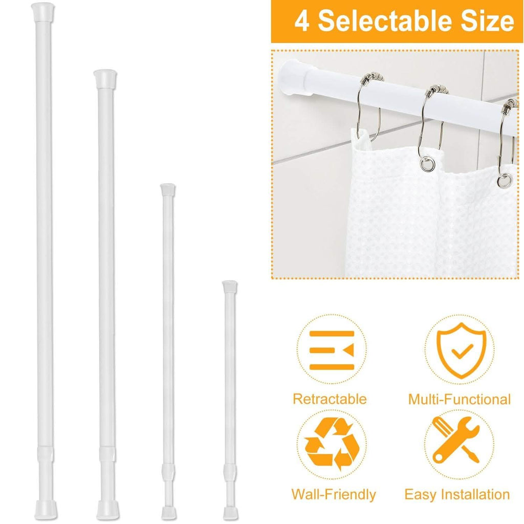 Tension Curtain Rod Spring Load Adjustable Curtain Pole