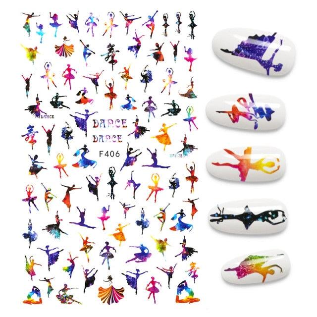 The New 3D Nail Sticker Cool English Letter stickers for nail  Foil Love Heart Design Nails Accessories Fashion Manicure Sticker Stickers Girls Manicure Decoration Nail Art Supplies 3D Self-Adhesive Nail Decals Designer Nail Stickers for Acrylic Nails