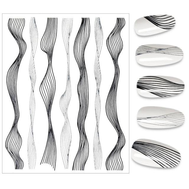 The New 3D Nail Sticker Cool English Letter stickers for nail  Foil Love Heart Design Nails Accessories Fashion Manicure Sticker Stickers Girls Manicure Decoration Nail Art Supplies 3D Self-Adhesive Nail Decals Designer Nail Stickers for Acrylic Nails
