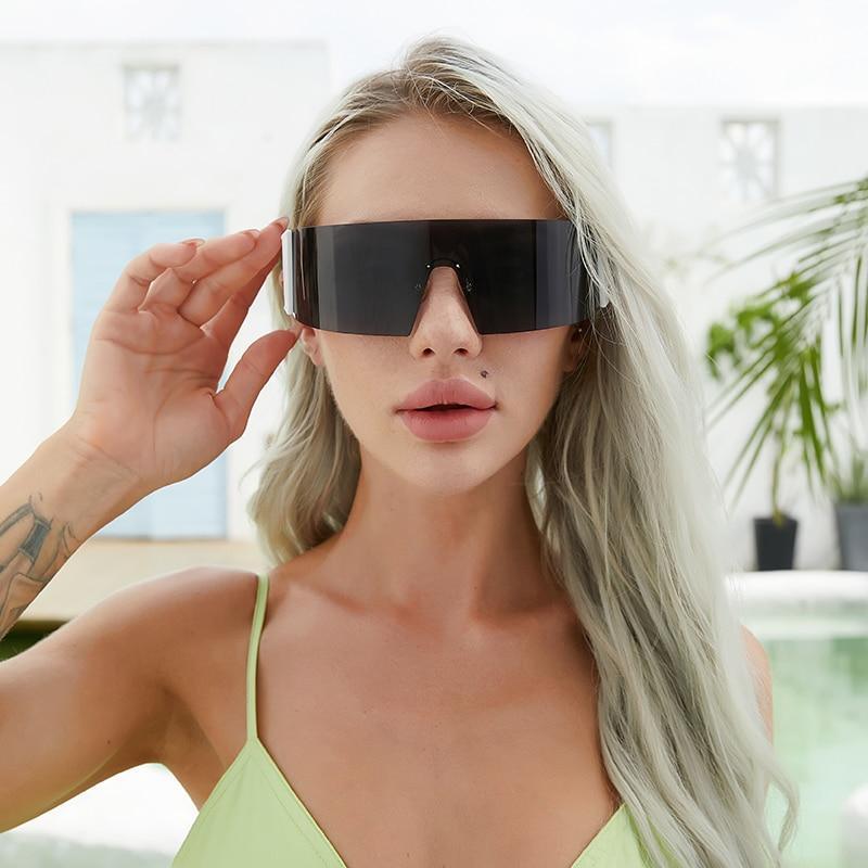 The New Sports Polarized Sunglasses UV400 Outdoor Cycling Glasses Sunglasses For Women & Men New Blue Frame Rimless Rectangle Shape  Sun Glasses For Unisex Design New Mirrored Wind Proof Sport Eyeglasses For Sunglasses