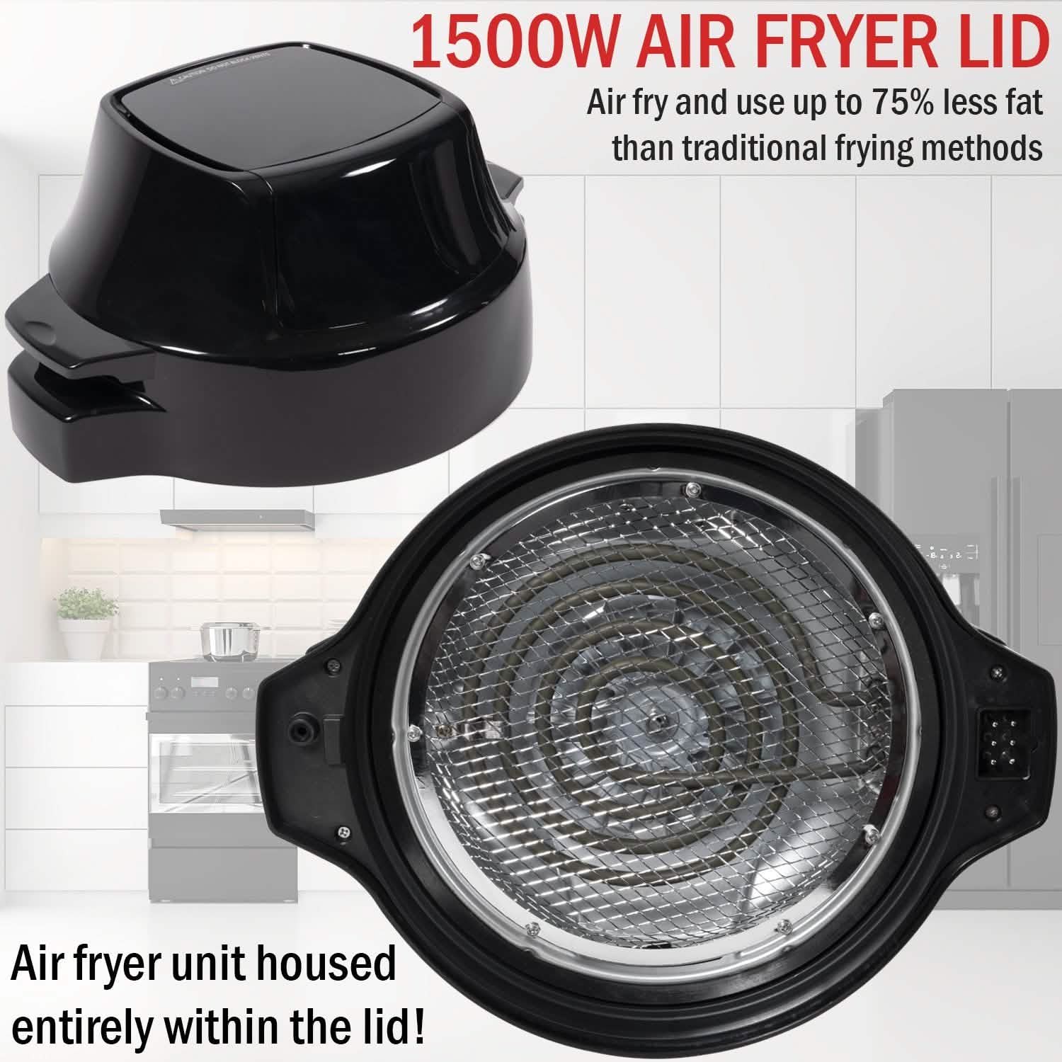Thomson 9-in-1 Pressure, Slow Cooker, Air Fryer and More, with 6.5 QT Capacity