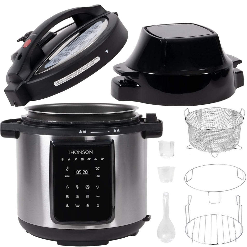 Thomson 9-in-1 Pressure, Slow Cooker, Air Fryer and More, with 6.5 QT Capacity